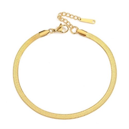 ÉLARA Snake Fußkettchen – Gold