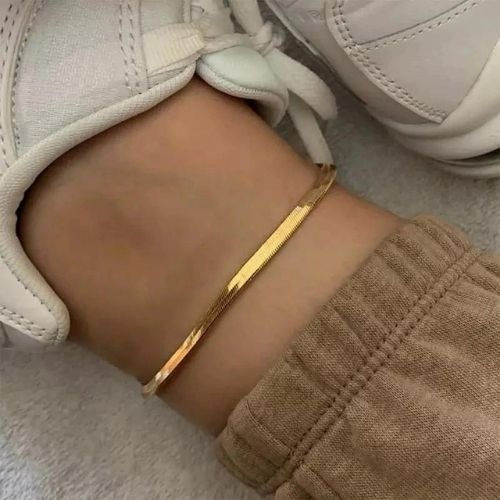 ÉLARA Snake Fußkettchen – Gold
